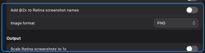 Output and clipboard settings