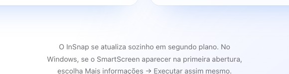 A nota de atualização automática na página de download