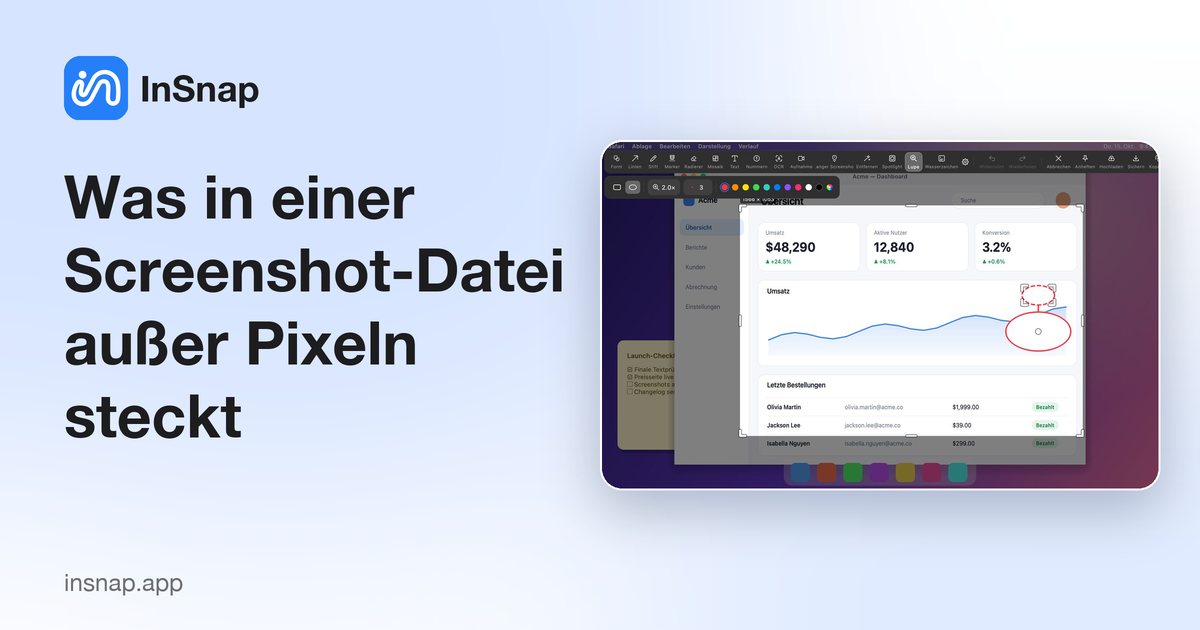 Was in einer Screenshot-Datei außer Pixeln steckt