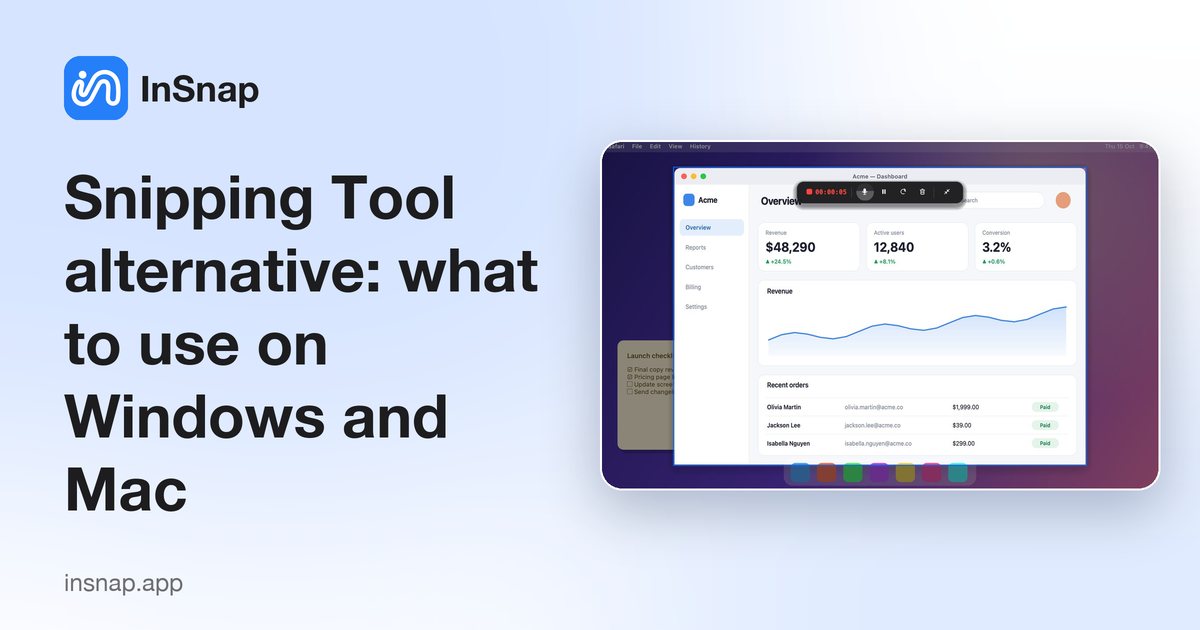 Snipping Tool alternative: what to use on Windows and Mac
