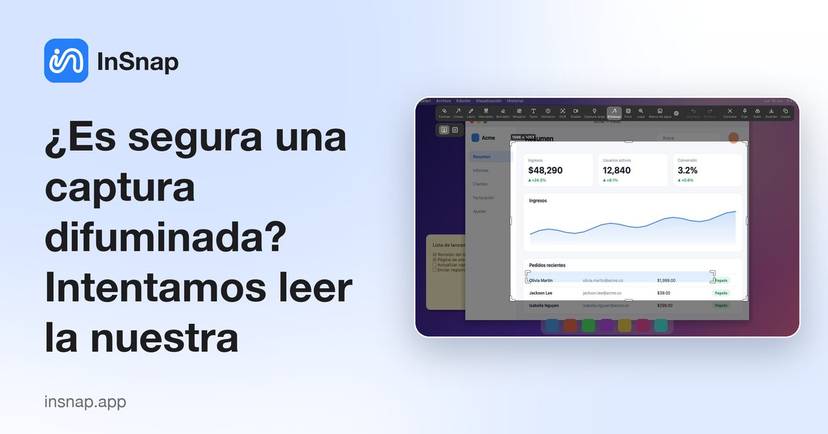 ¿Es segura una captura difuminada? Intentamos leer la nuestra