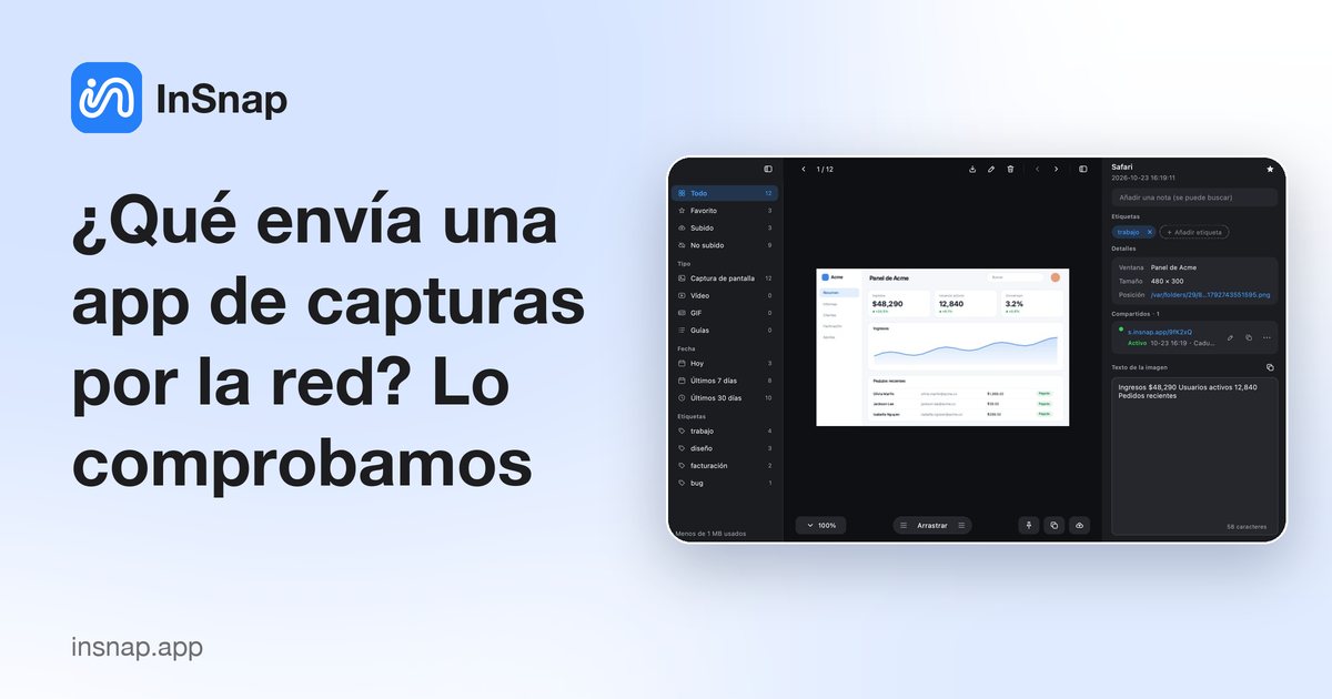 ¿Qué envía una app de capturas por la red? Lo comprobamos