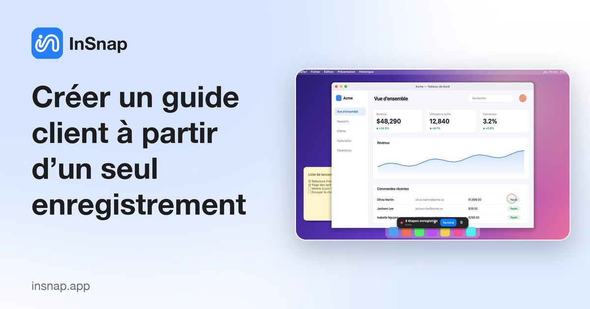 Créer un guide client à partir d’un seul enregistrement