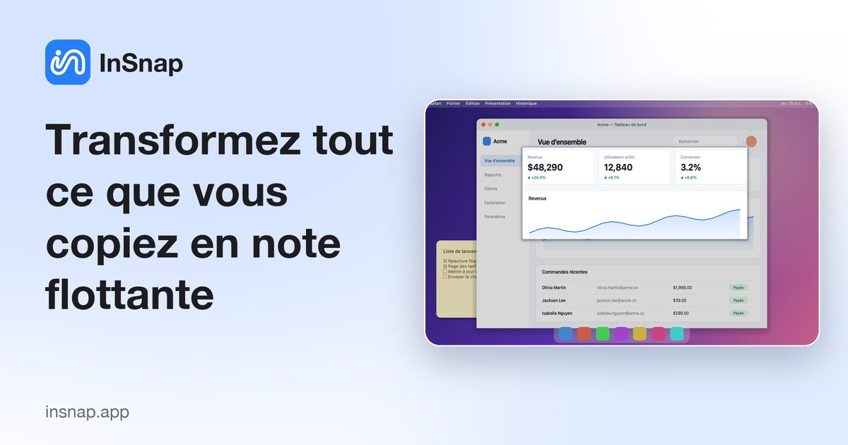 Transformez tout ce que vous copiez en note flottante